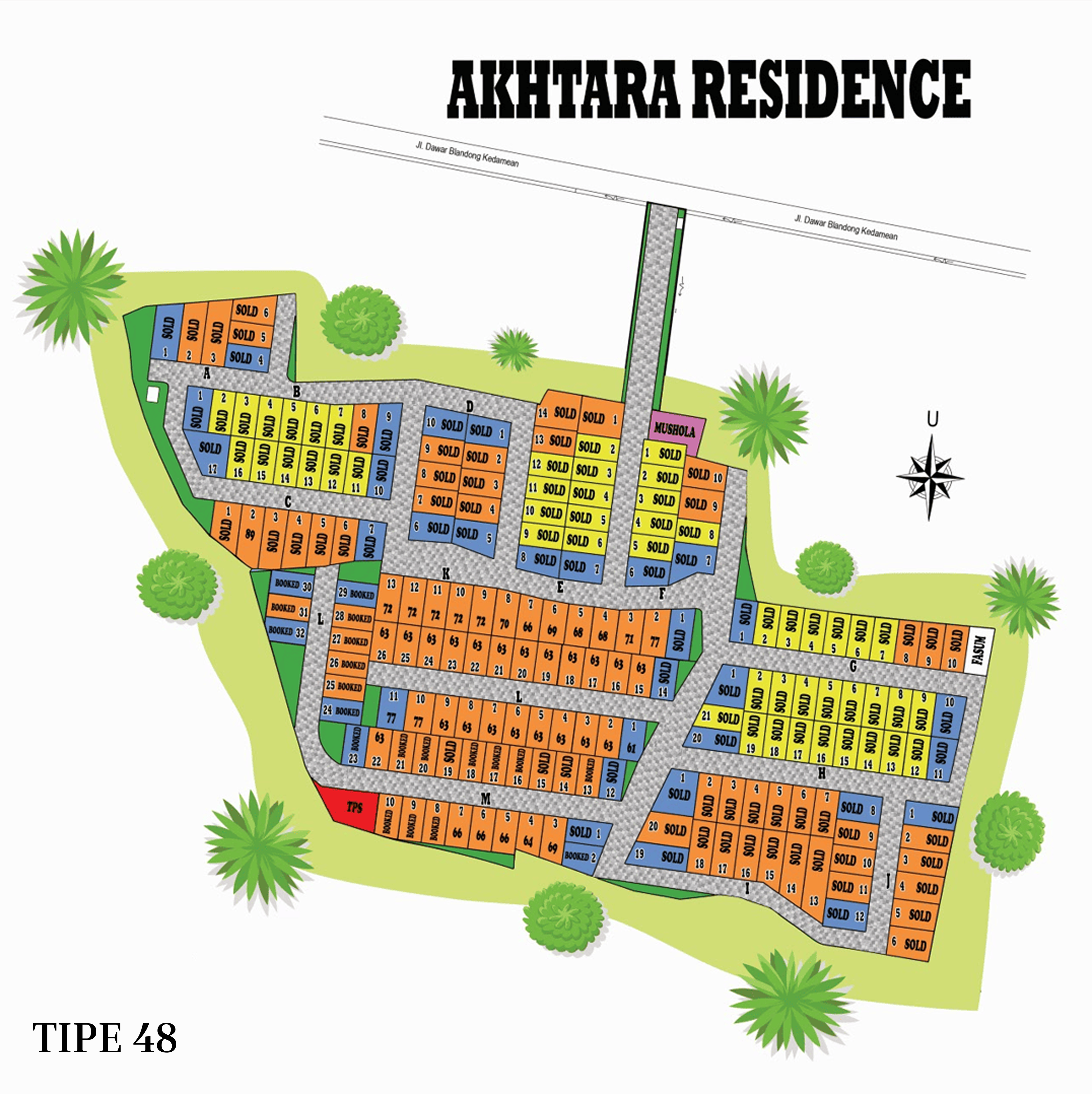 Peta Site Plan Akhtara Residence